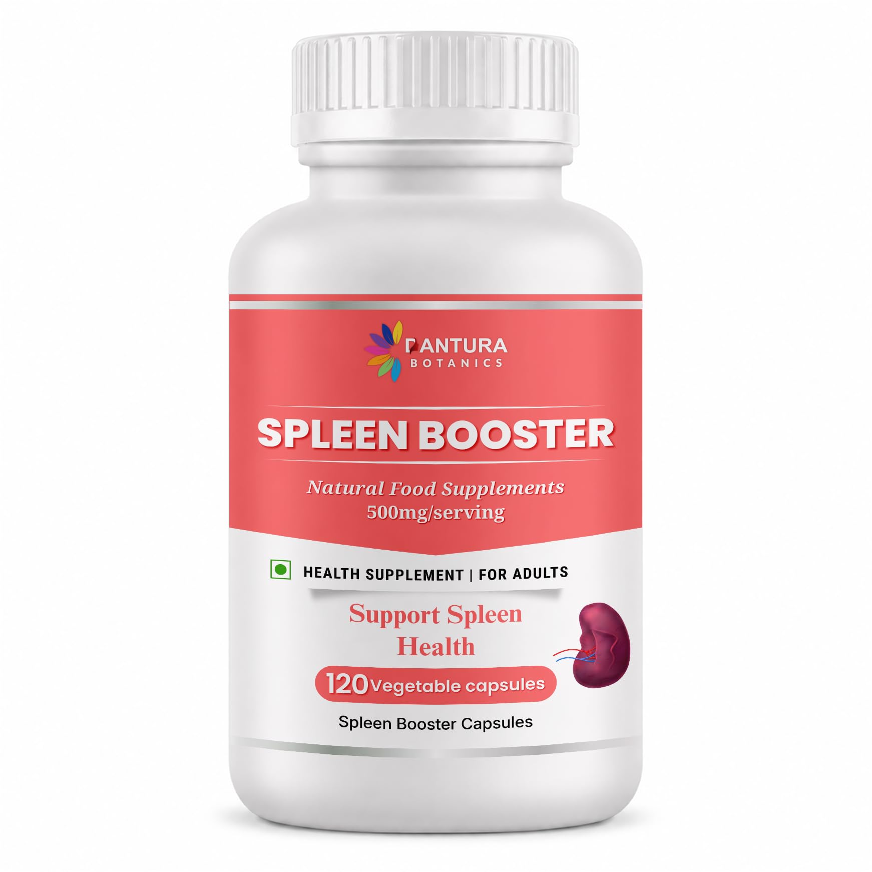 nit spleen booster – nutritional support supplement – 500 mg veg capsules | dantura botanics (120)