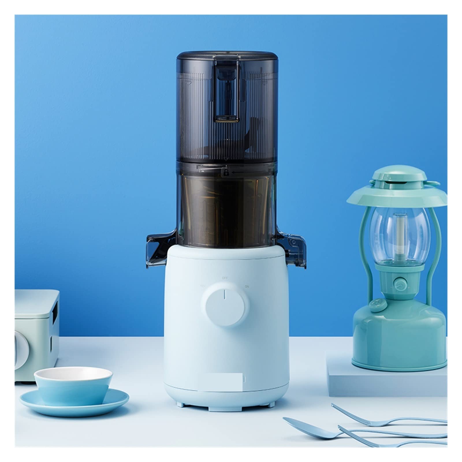 MIIKHI Juice Machine Small Mini Juicer Net Juice Dregs Separation Portable Blender Juicer Extractor (Color : Wit, Size : E) (Blue E)