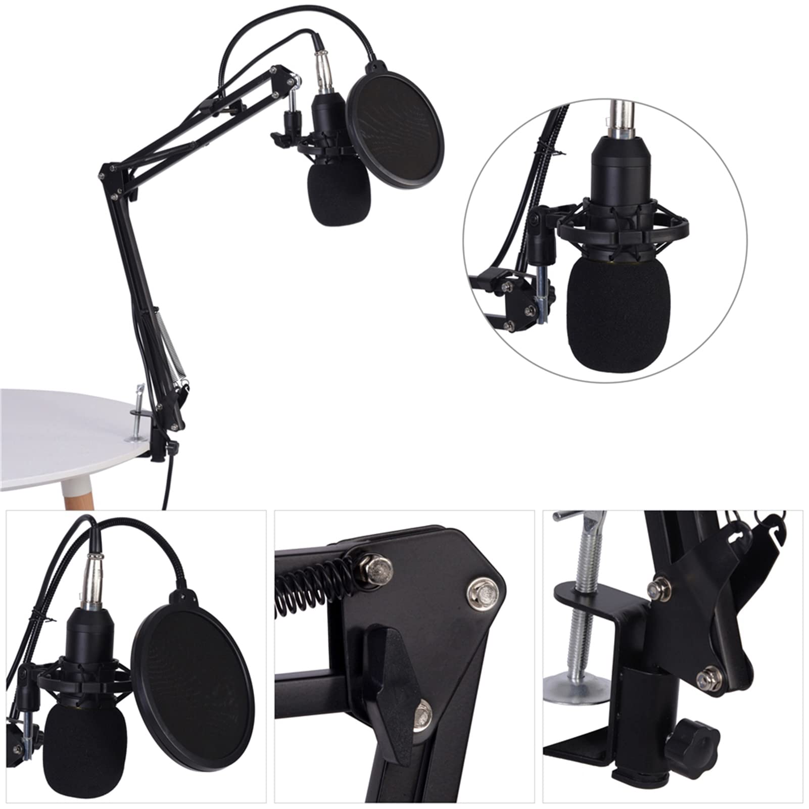 Amazon.co.jp: BM800 スタジオコンデンサーマイクキット、アーム
