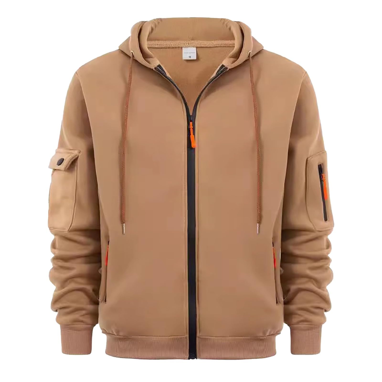 Chaqueta de forro polar para hombre con capucha con capucha y