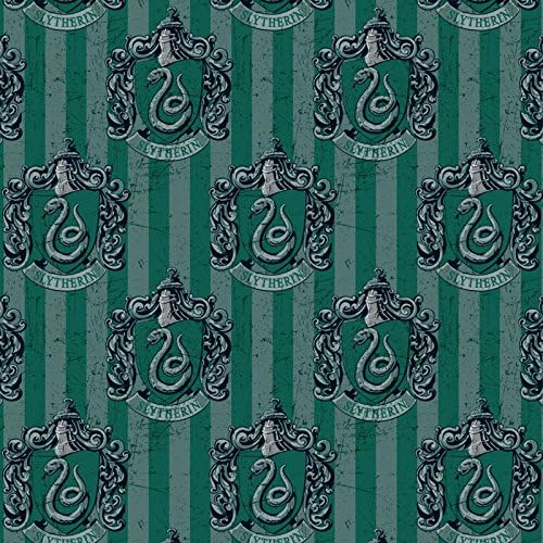 Fat Quarter Harry Potter Slytherin House Digital Print Cotton Quilting Fabric
