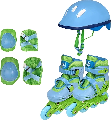 Bel - Patins 3 em 1 Roller 4 Rodas Tri-line Quadri-line Dino (tam. 33-36)