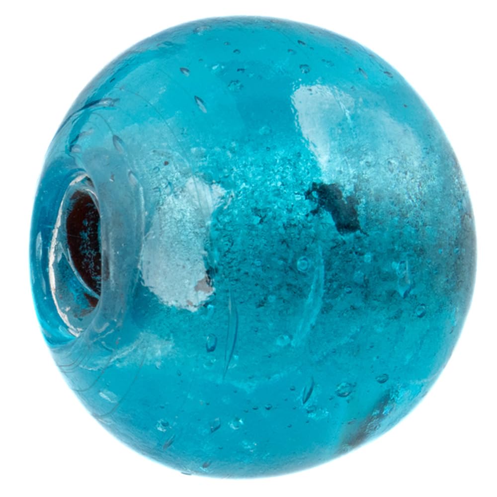 Craft County Silver Foil Glass Beads – DIY Jewelry Making and Embellishments