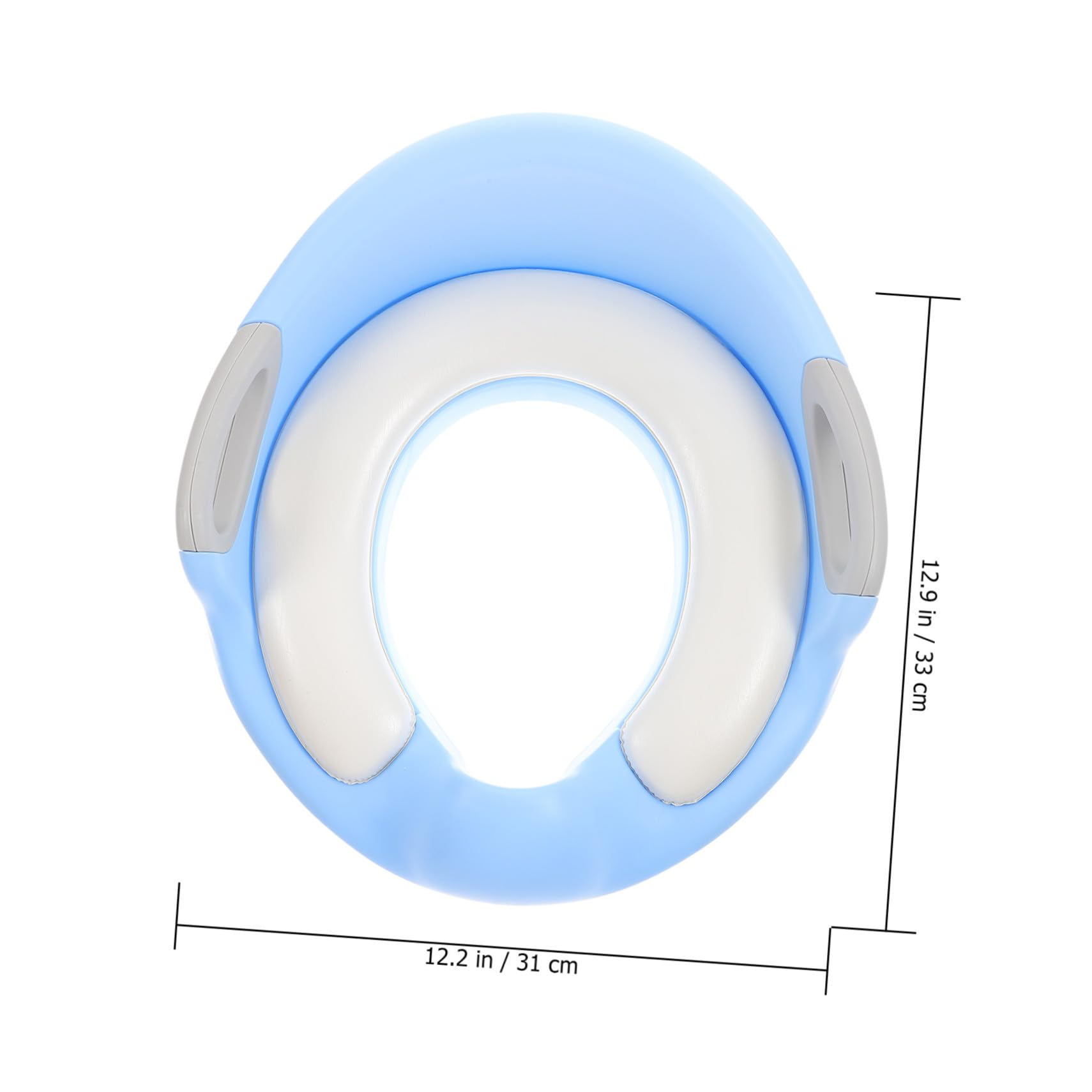 UPKOCH Asiento Inodoro Niña Ergonómico Antideslizante con Respaldo Estable y Soporte Tpe para Entrenamiento Wc Infantil Azul