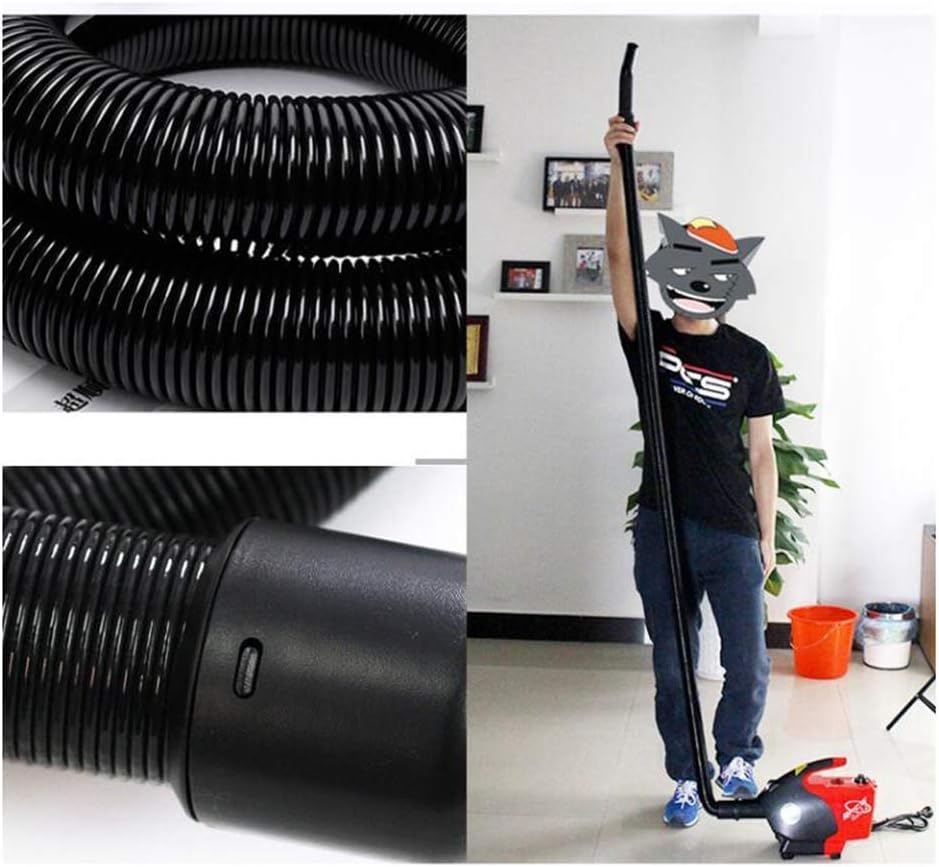 2500W High Velocity Hairdryer A Powerful But Quiet Dog Dryer with 5 Different Nozzles Professional Grooming Adjustable Wind Speed Temperature (Color : Red)
