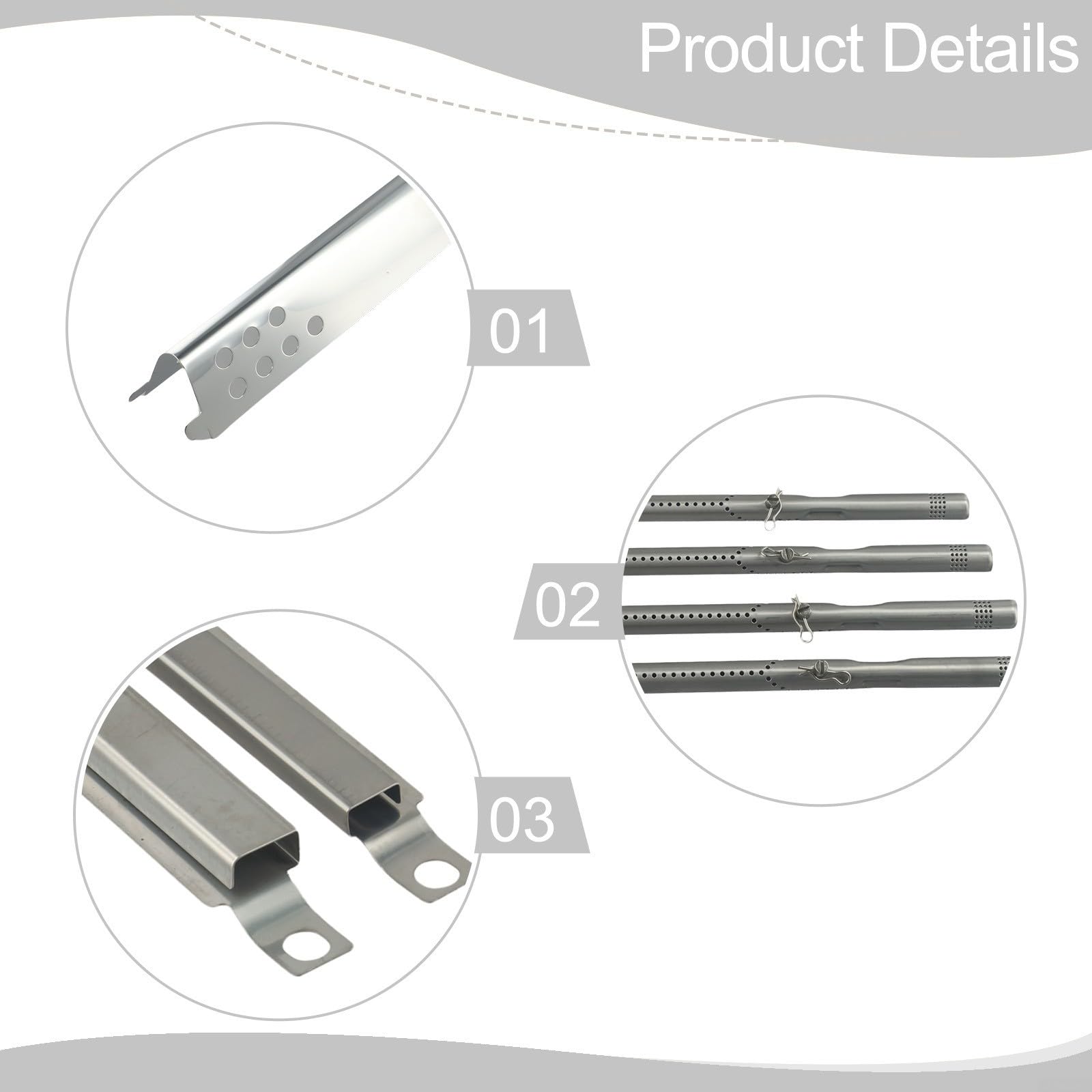 Tubo Bruciatore Telescopico 5-9 Pollici per BBQ