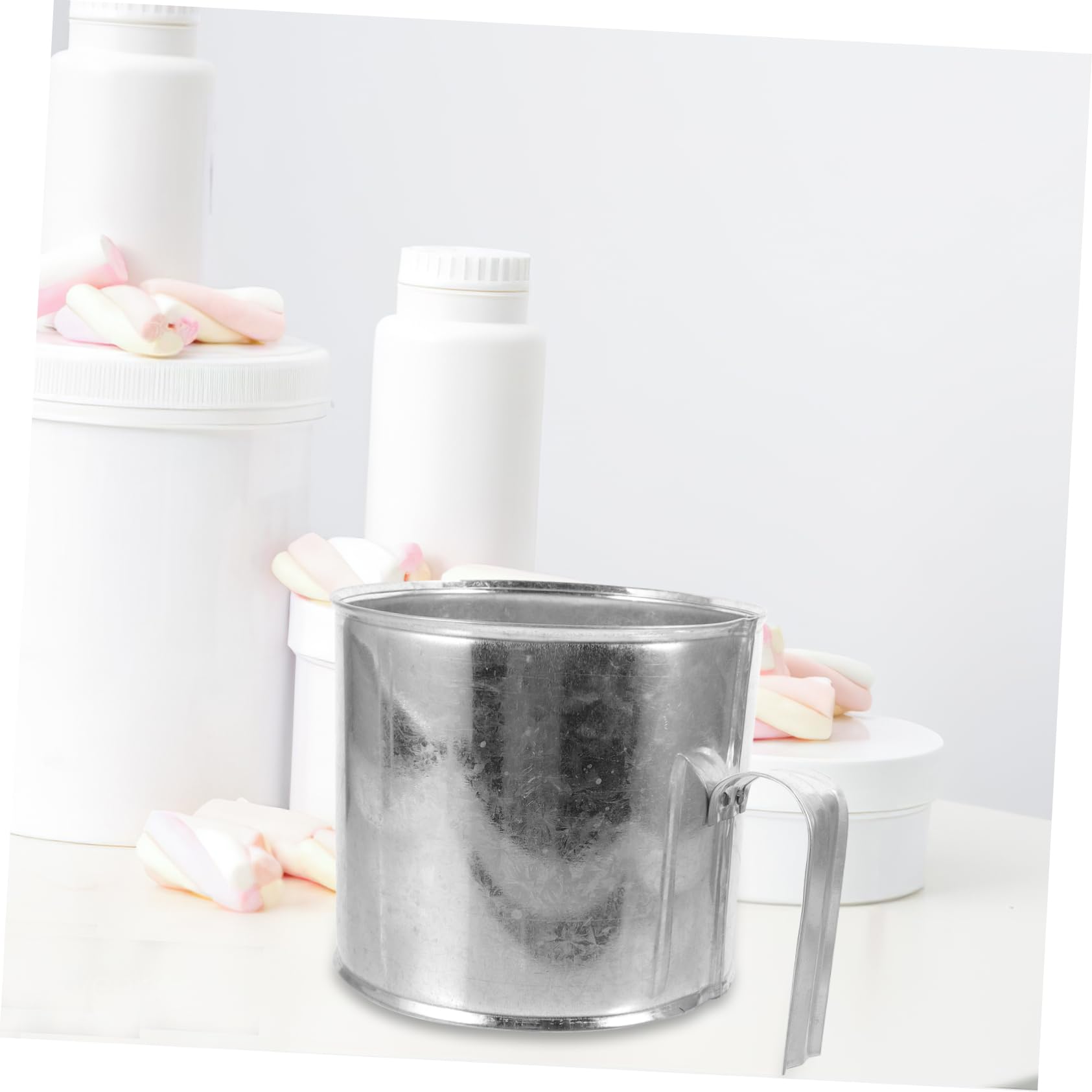 NAMOARLY Cotton Candy Packaging Bag Bucket Iron Metal Ring Bucket Bulk Cotton Candy Supply