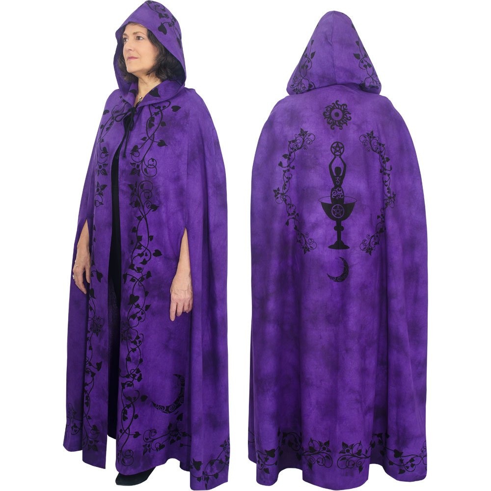 Ritual Magick The New Age Source Cotton Cloak Moon Goddess Purple