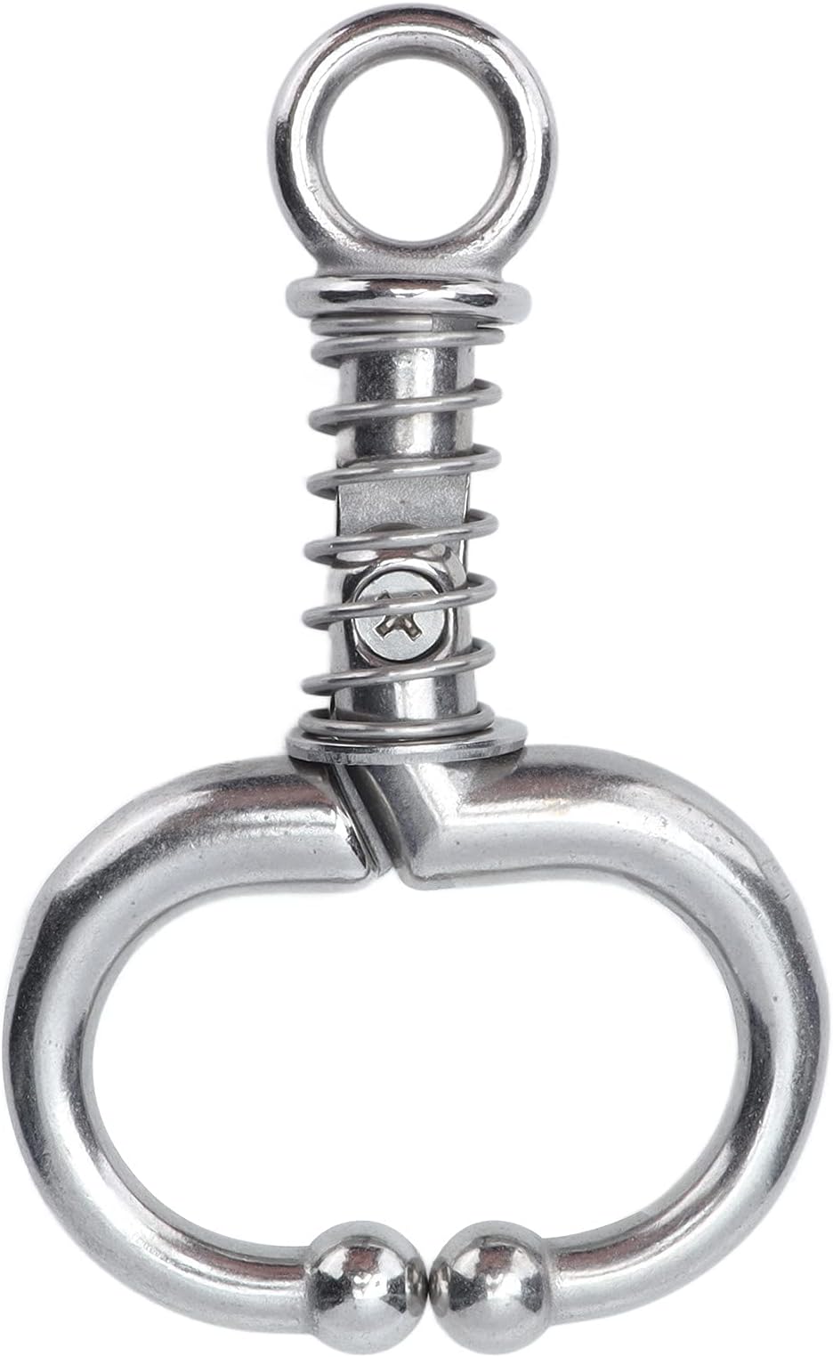 Cattle Nose Clamp, Durable Spring Safe Bull Nose Stainless Steel Lightweight for Veterinary for Farm Breeding(Small W Spring Bull Nose Ring)
