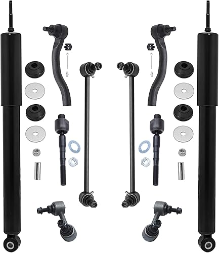 Miniatura 621 de Detroit Axle - Kit de suspensión delantera de 10 piezas para Chevy Aveo Aveo5 Pontiac G3 Wave 2 Ready Struts Assembly 2 Enlaces de barra