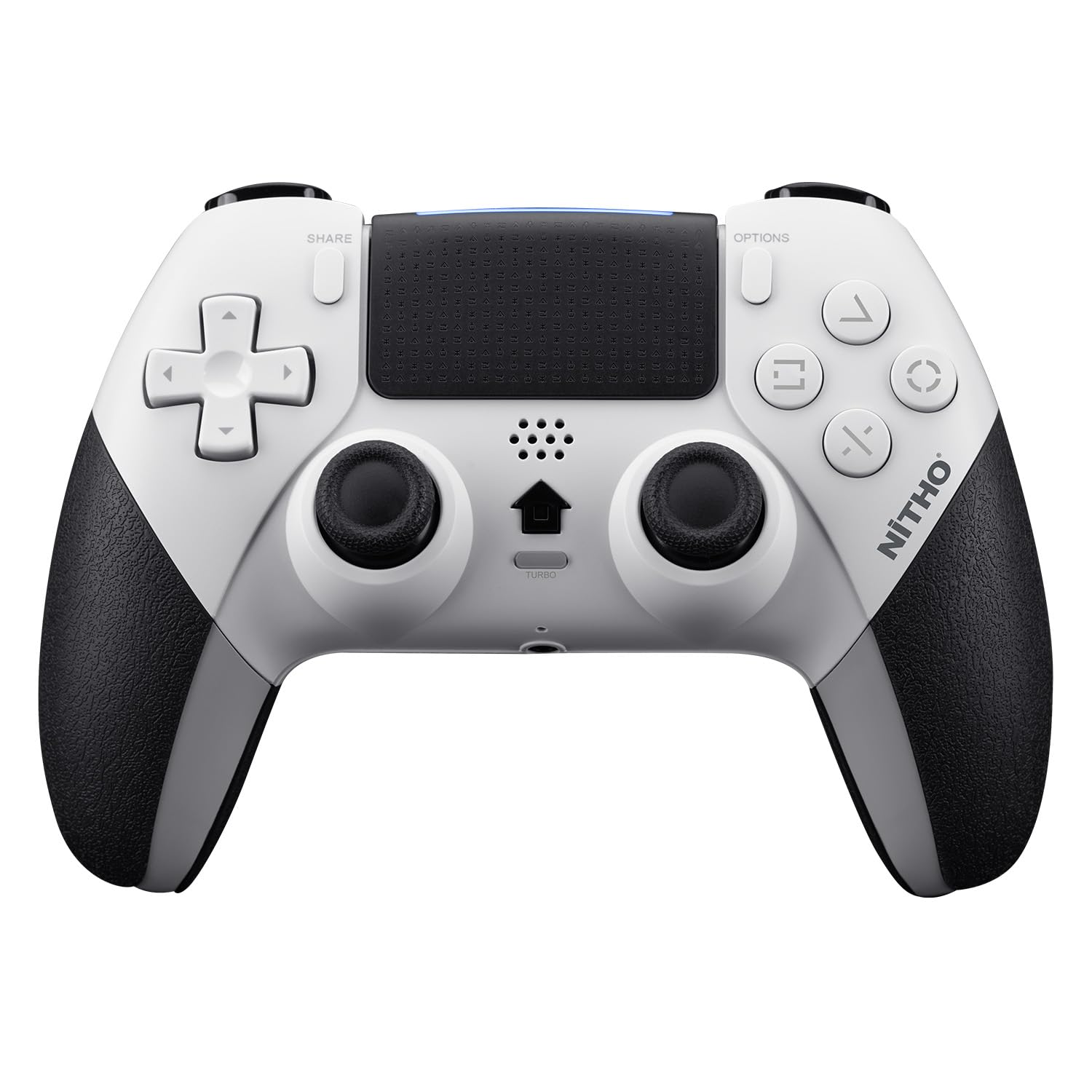 NITHO EVOLUTION Controller Wireless Compatibile con PS5, PC iOS e Android, Gamepad con Joystick Effetto Hall, Touchpad, Turbo, Macro, Vibrazione Doppia, Sensore Movimento 6 Assi e Jack Audio 3.5 mm