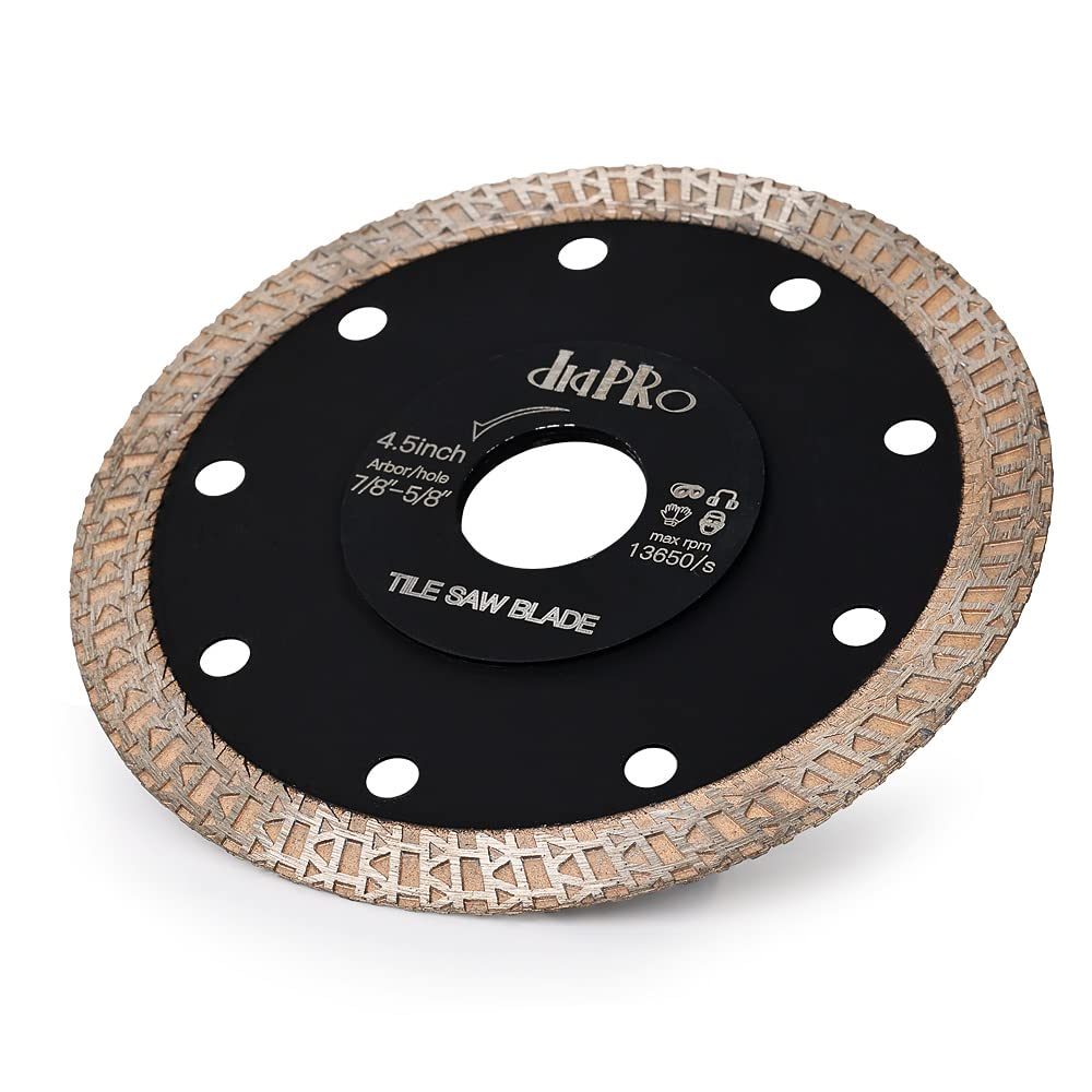 4.5" Tile Blade Mesh Turbo Diamond Cutting Blade for Cutting Granite Marble Ceramic Tile