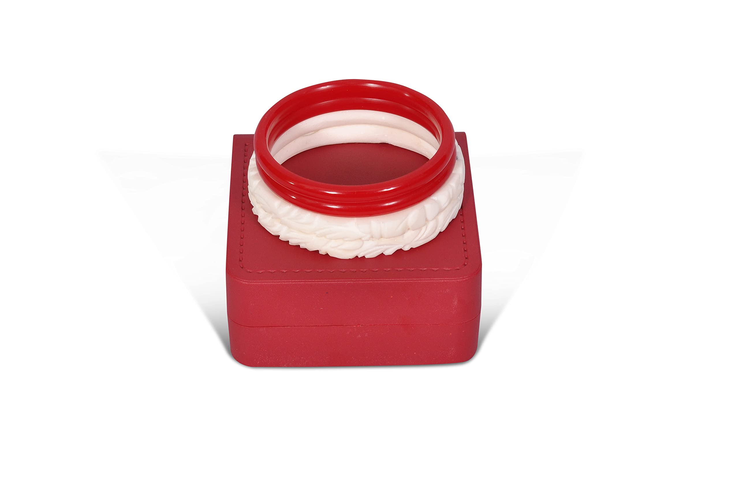 DigiRakeShanka Pola Bangles Original Set with Jewellery Bangle Box | Conch Shell Bangles | Bengali Bangles for Women | Sankha Chudi | Chudi Set | Shell Jewellery For Women