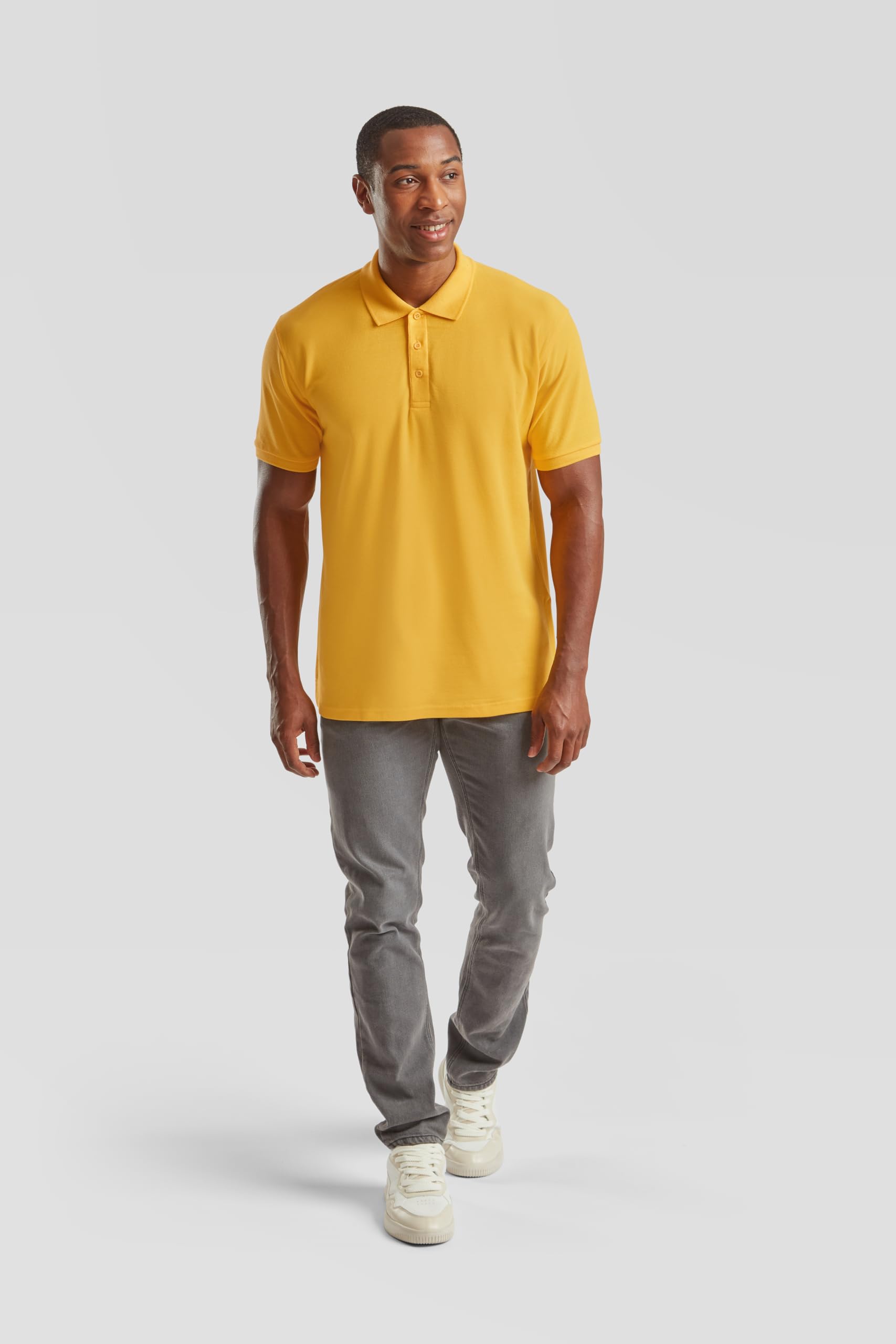 Fruit of the Loom Pack de 3 Polo Premium | Polo para hombre y mujer de algodón, corte clásico + bolsa de tela MyShirt gratis