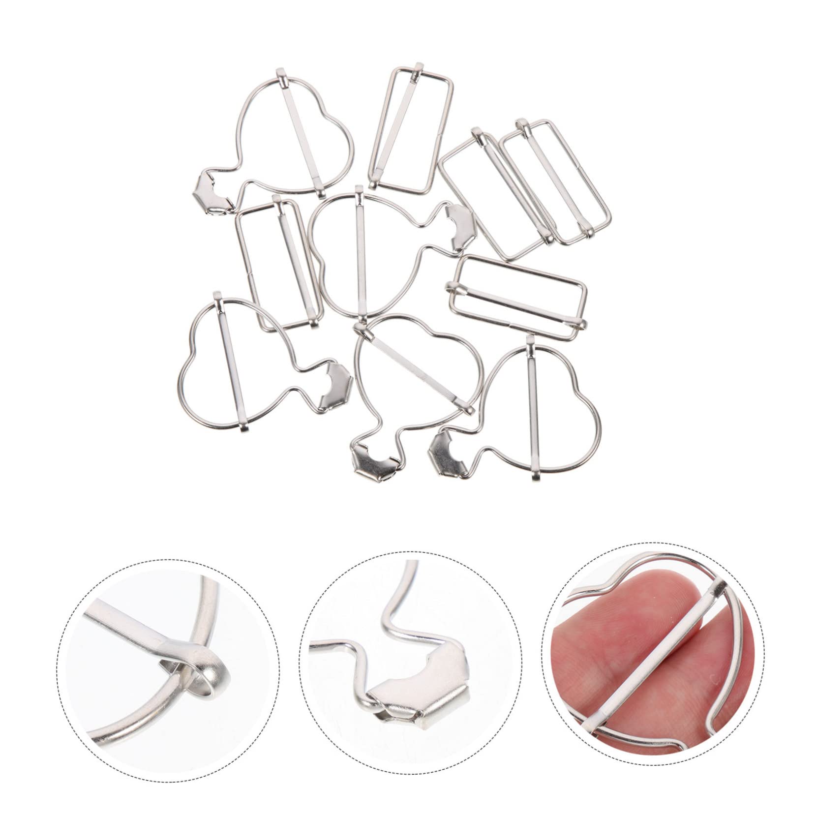 Tofficu 50stücke Herzförmige Buckles Für Kleidung Overall Schnallen Strap Fixing Buckles Für Jeans Latzhosen Und Mehr Für Handwerksprojekte