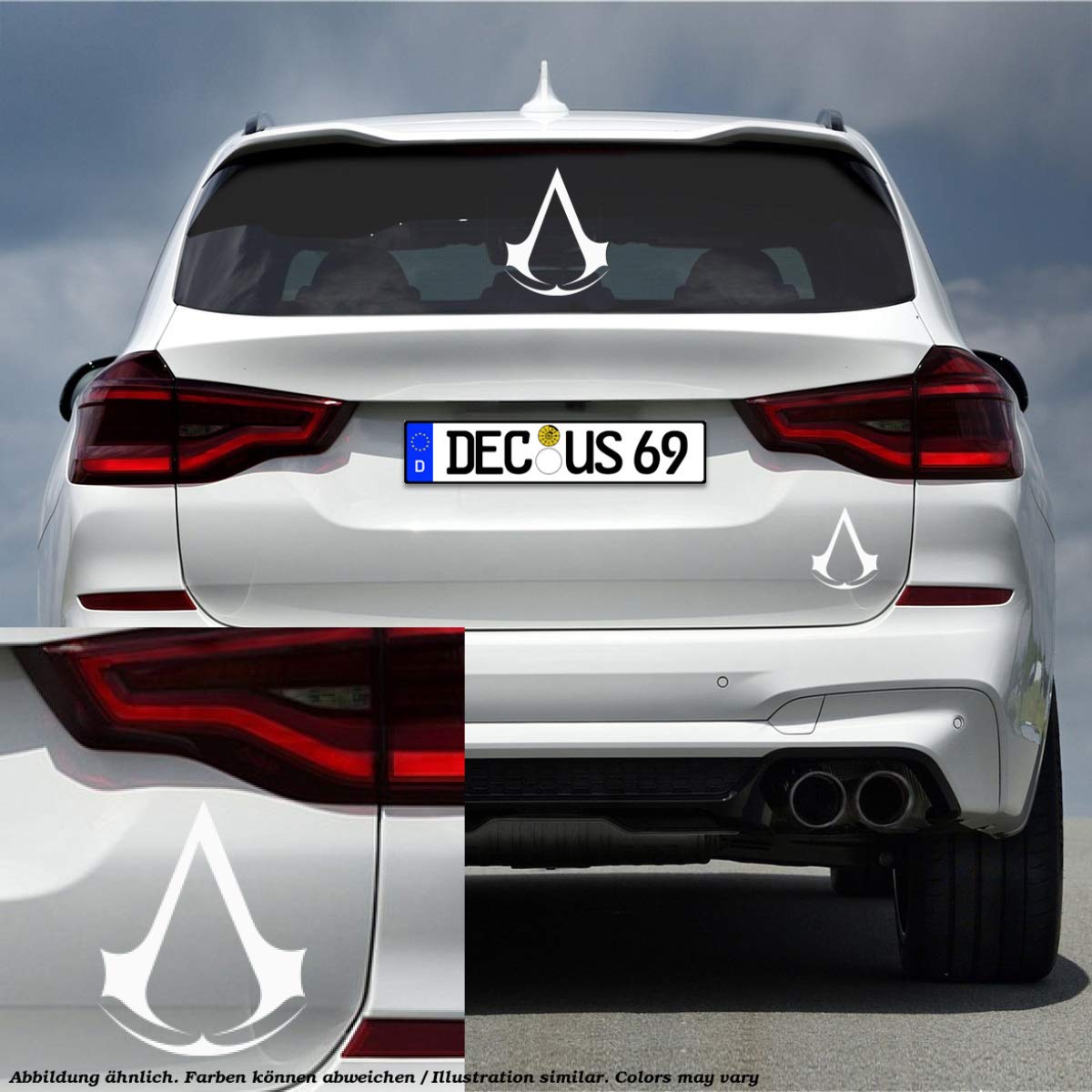 Decus Assassian's Creed L 0122 Autocollant JDM Style Transfert de Vinyle