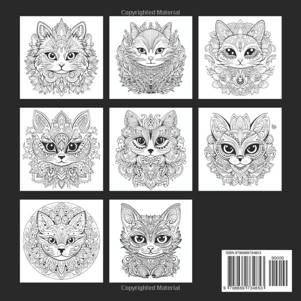 Whimsical Mandala Cats: A Charming Coloring Book for Cat Lovers and Mindful Creators - Image 2