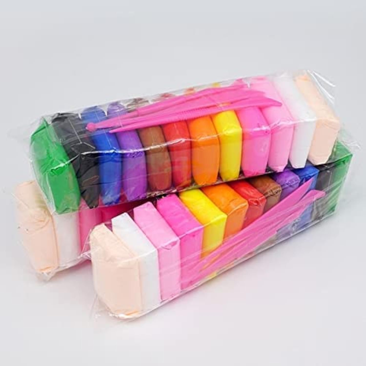 Kidoyz 12 Pcs Air Dry Clay for Kids with 6 Sculpting Tools - Creative Art & Crafts Play Dough Birthday Return Gift for Boys and Girls - Color As Per Stock