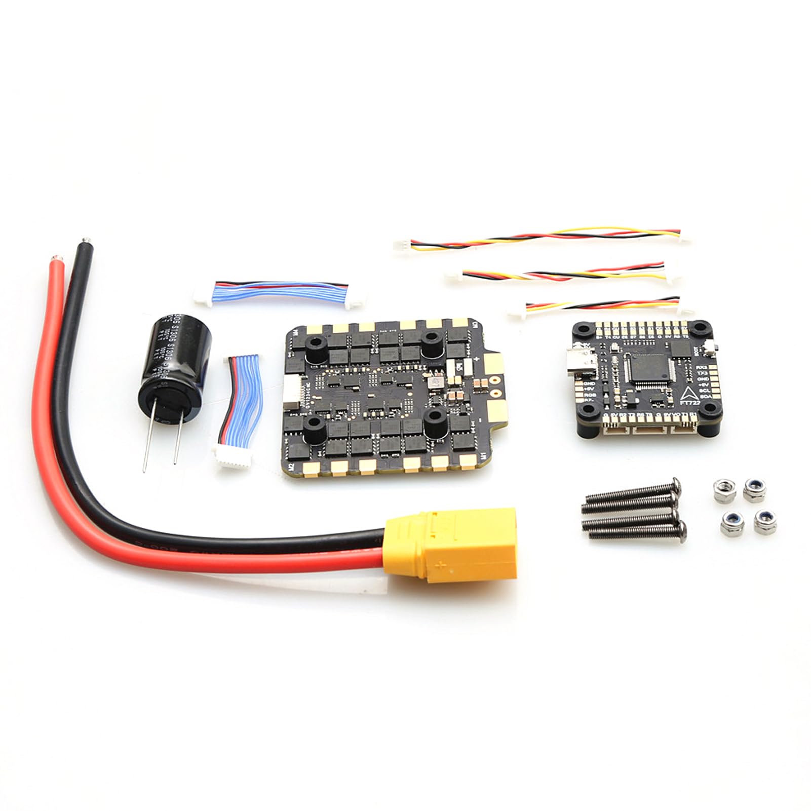 RiToEasysports Kontroler Lotu F722 z 80A 4w1 ESC STM32F722RET6 3 do 8S LiPo 16MB Blackbox Podwójny BEC 5V 10V dla FPV Freestyle Racing Zdalnie Sterowany Quadcopter (BLACK #-3)
