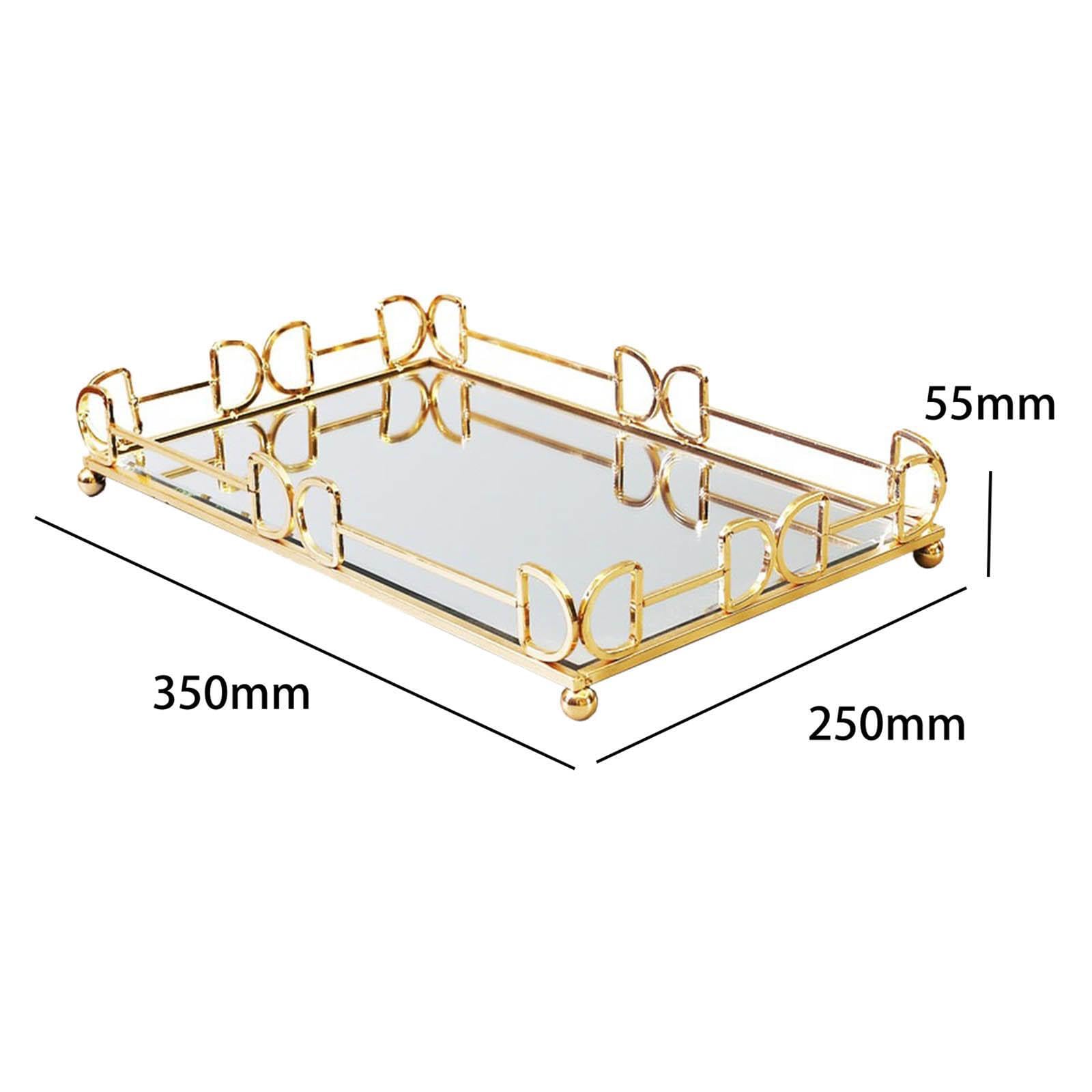Plateau Miroir de Maquillage Unique, élégant Organisateur de