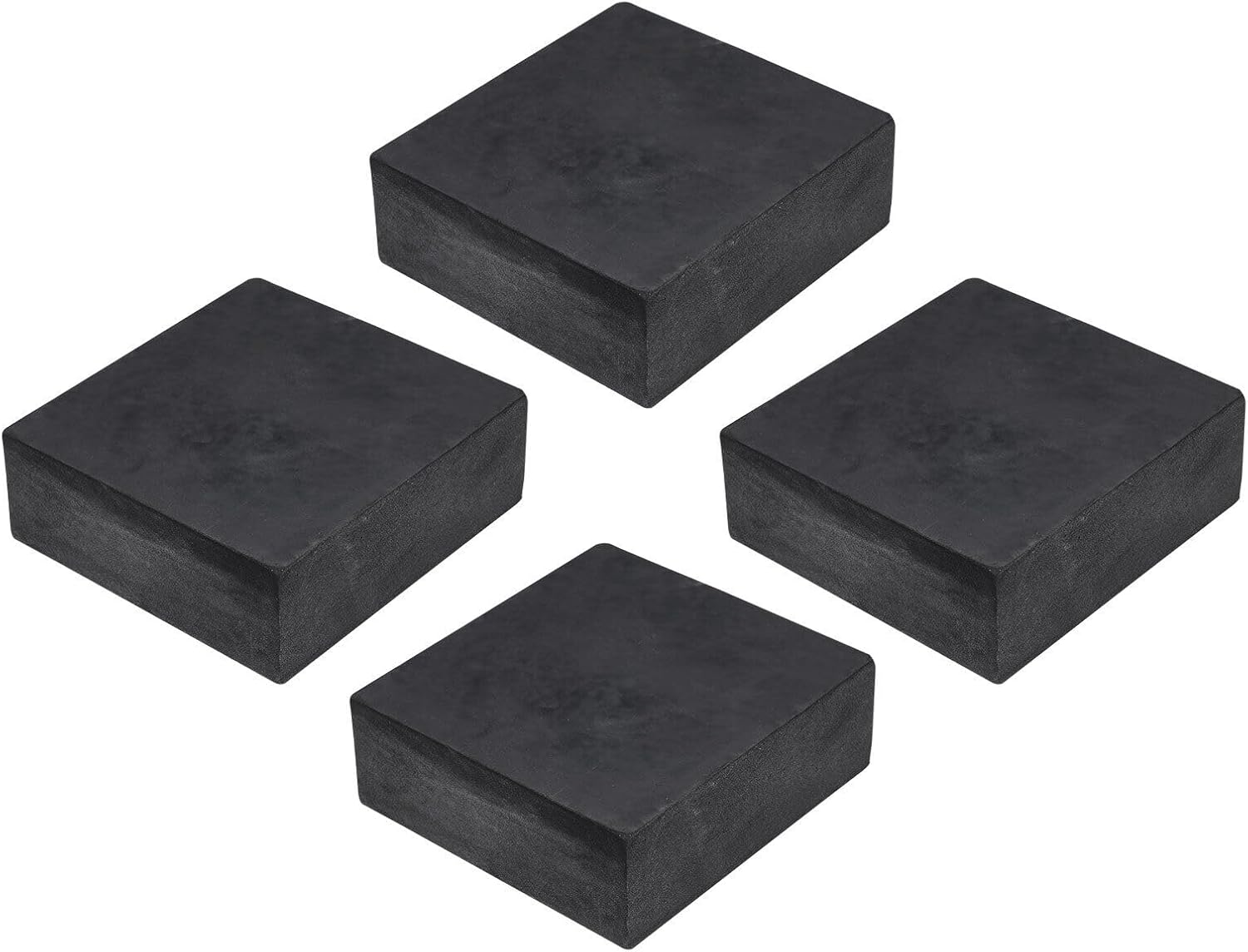 Toolparts And Accessories 4pcs Rubber Anti-Vibration Pads Hard Pads 100mm X 100mm X 40mm Square (#CN#130824-13607)