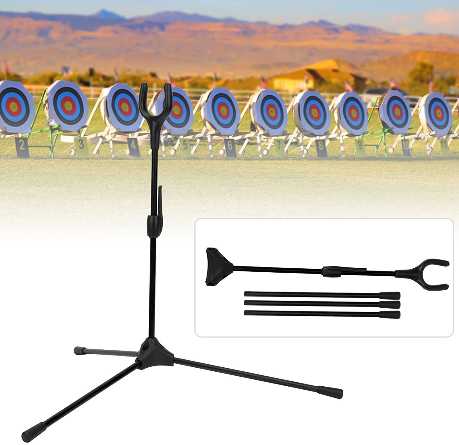 Supporto Per Arco FACULX - Altezza 48cm, Leggero E Portatile, Per Arco Ricurvo E Compound - Foto 4