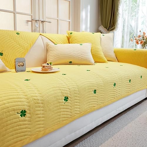 �\�t�@�J�o�[�Z�b�g - �V�f�U�C���A����~�ߕt���E����@�g�p�A�N���[���F�̃|���G�X�e���R�b�g�����V�[�g�N�b�V���� Yellow 30*50cm/11.81*19.69inLumbar pillow cover