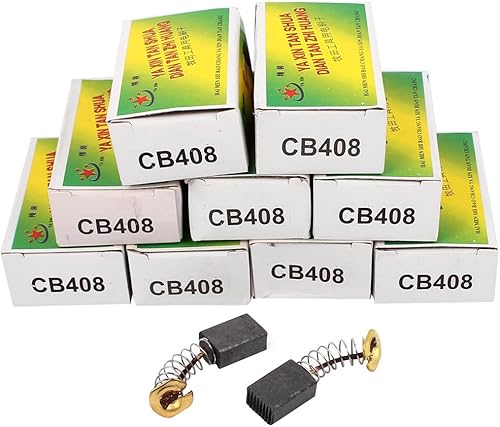 IIVVERR 10 pares de cepillos de carbono herramienta eléctrica 0.236 x 0.354 x 0.512 in para motor eléctrico genérico (10 pares de herramientas de