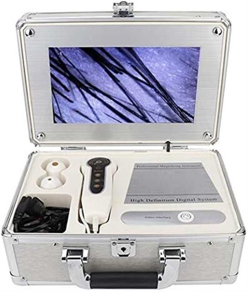 Scanner d'analyseur de cheveux de peau, analyseur de peau de détecteur de cuir chevelu, 10,1 pouces, type de boîte, détecteur de peau faciale de follicule pileux de cuir chevelu, machine d'analyse de