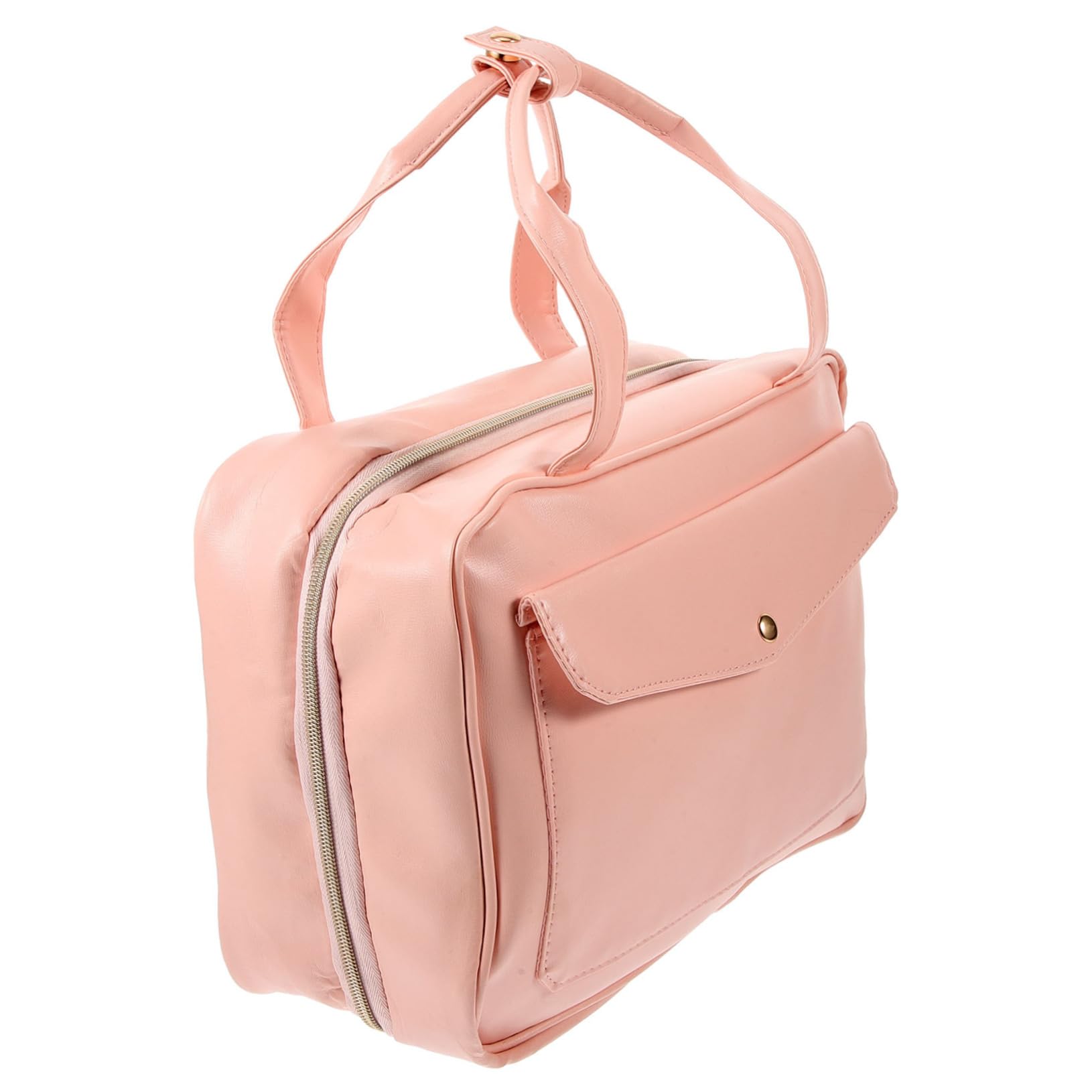 Trousse De Toilette Imperméable pour Voyage Organisateur De Maquillage Suspendu Paquet De Rangement Portable 1 Pièce Cuir PU Compacte Et Pratique Voyages Crochet Suspendre