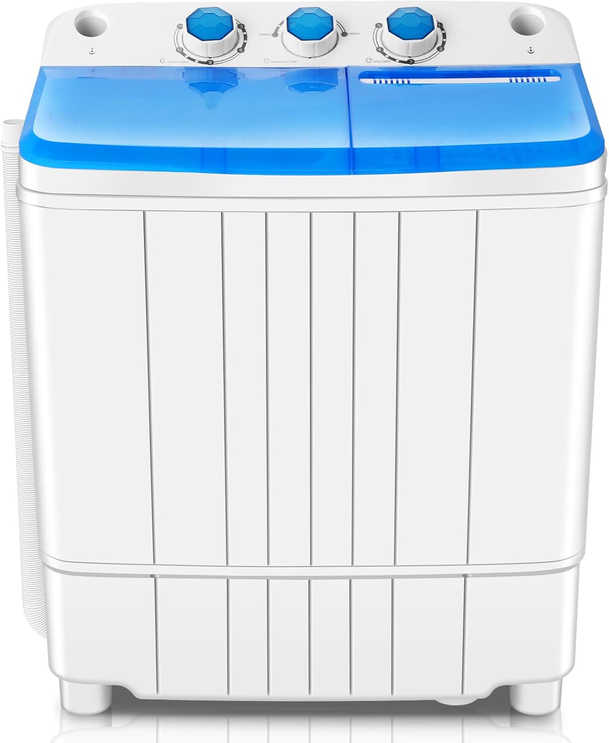 Nictemaw Portable Washing Machine 17.6Lbs Twin Tub Compact