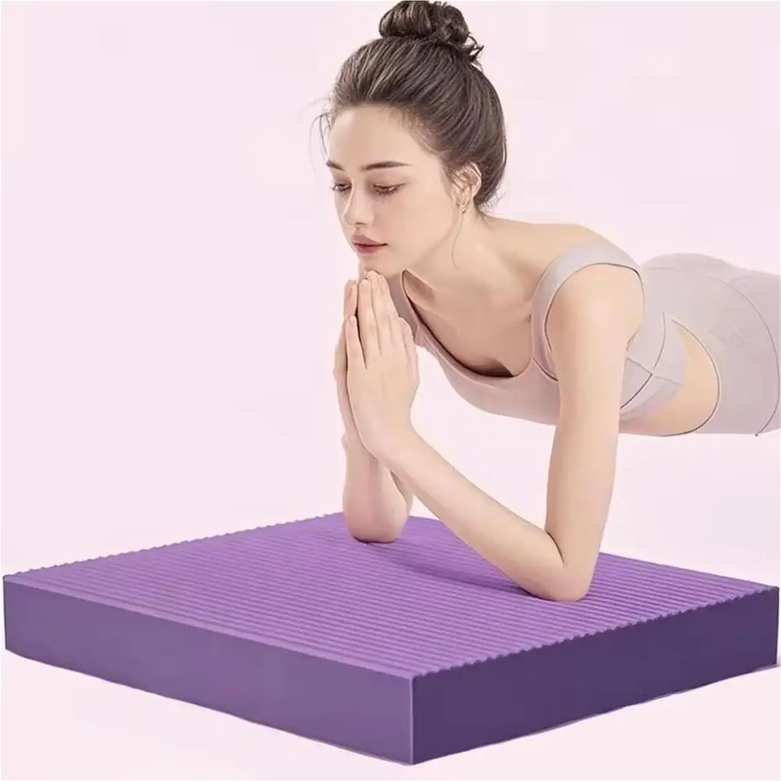 2 Cuscinetti for Allenamento for L'equilibrio per Palestre | Tappetino in schiuma ispessita antiscivolo for la stabilità del nucleo, yoga, fitness, bilanciamento in ginocchio