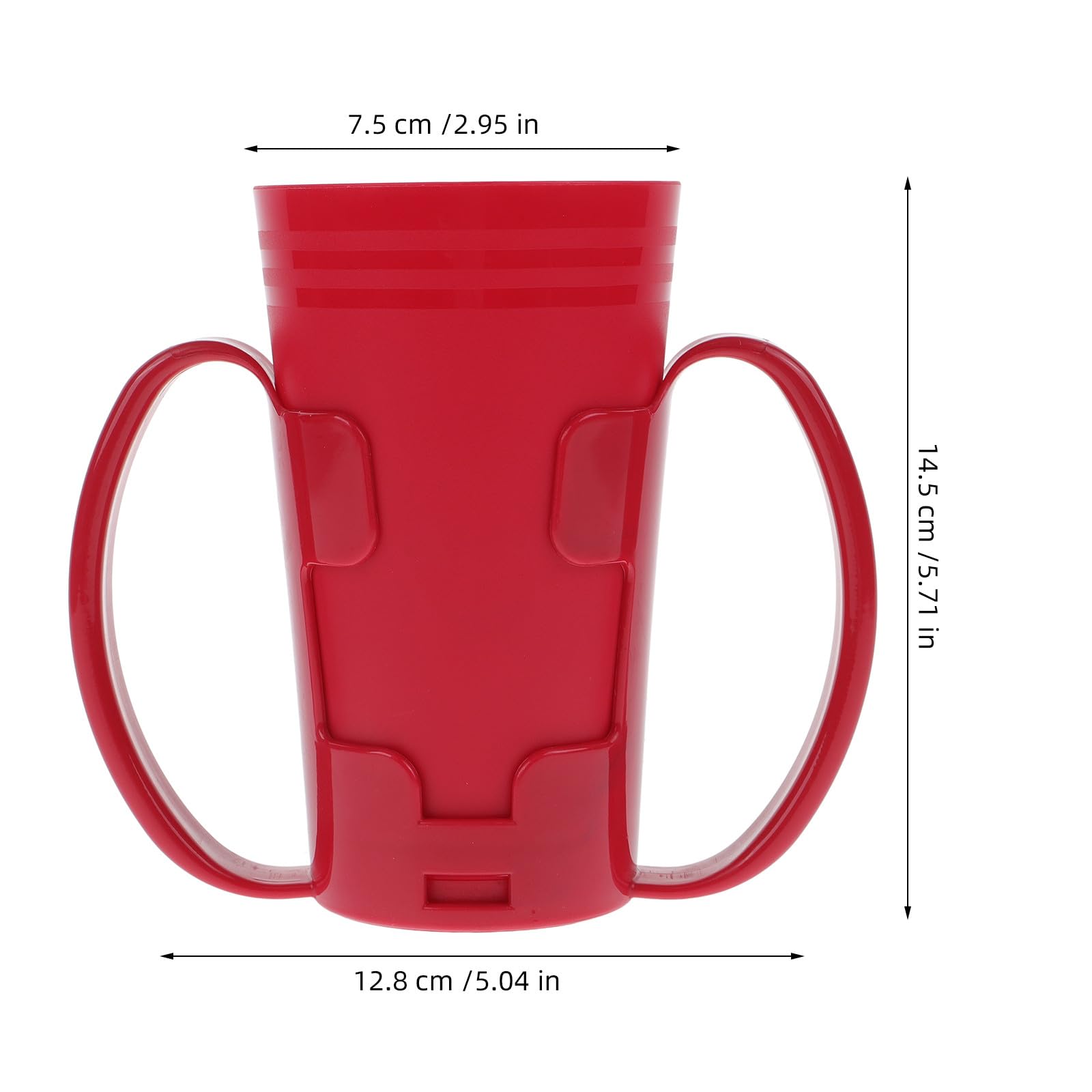 Vaso para Ancianos Diseño Inclinado y Ligero de Plástico, Taza Práctica Antiderrame para Pacientes y Mujeres Embarazadas en Cuidado Diario