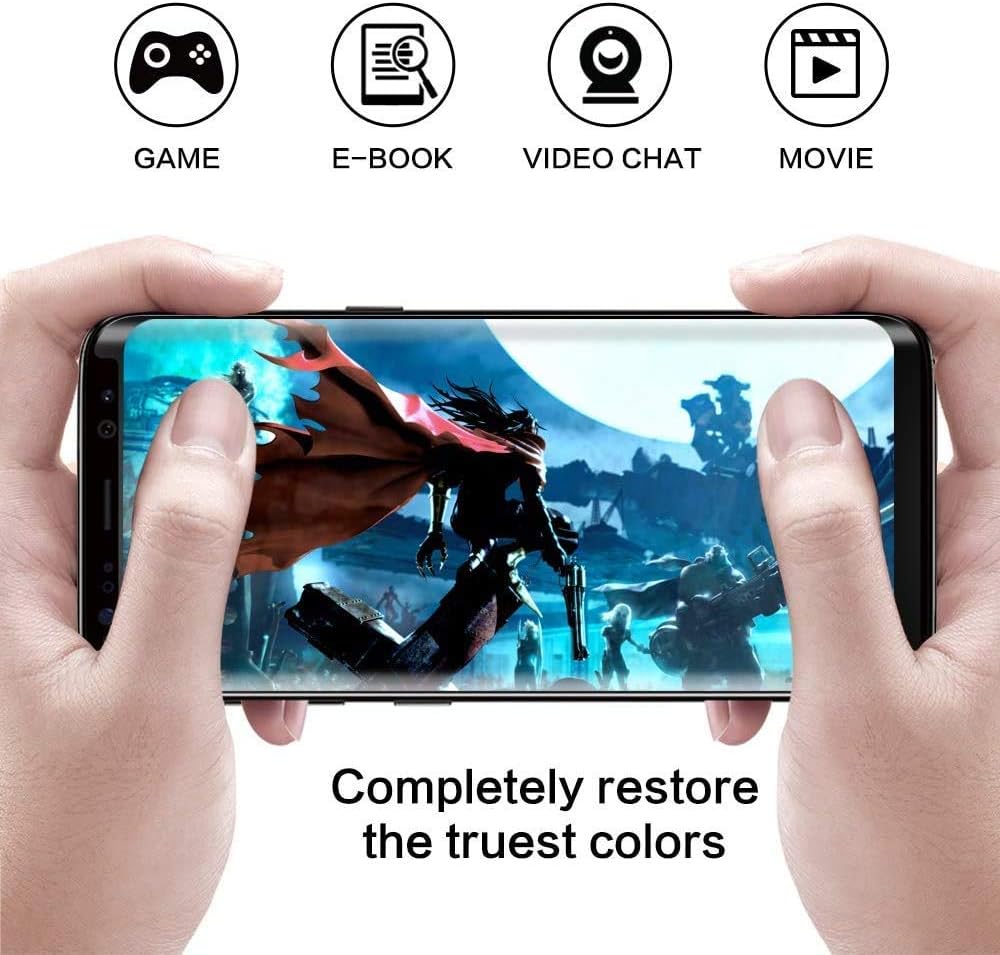Screen Protector for Samsung Galaxy Note 9, [2 Pack] [9H Hardness] [Full Screen Coverage] [Bubble-Free][Case Friendly] Tempered Glass Film Galaxy Note9 Screen Protector
