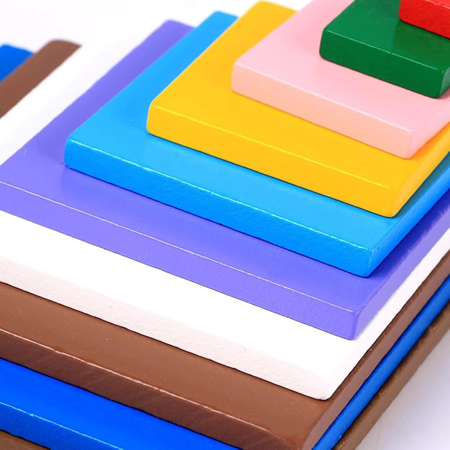 モンテッソーリデカシオンキューブ、木製の感覚教育玩具