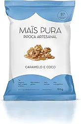 Mais Pura Pipoca Artesanal Maïs Pura Sabor Caramelo & Coco 100G
