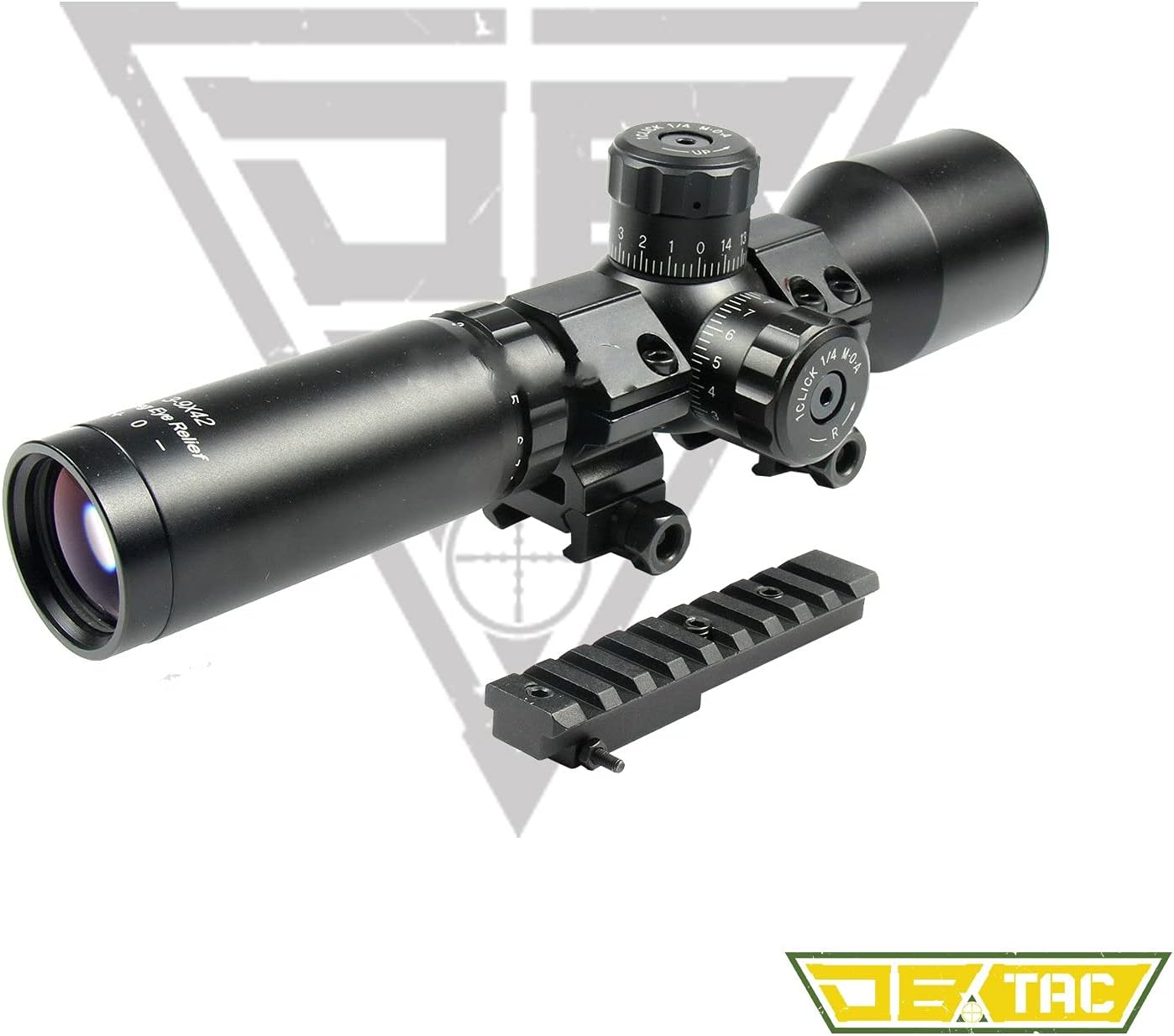 3-9×42 Long Eye Relief Scope Come with Ring Mount with M4 4 M91 30 Scout Mount Free Two Pair of Scope Rings