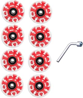 BESPORTBLE 1 Conjunto De Rodas Luminosas Para Iluminam Rodas Para Rodas De Patinação De Linha Dupla Rodas De Skate Iluminam Rodas Acessórios Ao Ar Livre Sapato De Rodas De