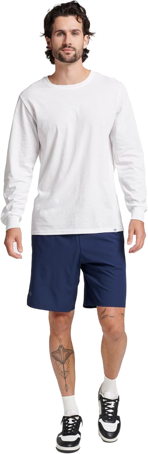 Russell Athletic Men's Dri-Power Long Sleeve Tees, Moisture Wicking, Odor Protection, UPF 30+ - Image 2