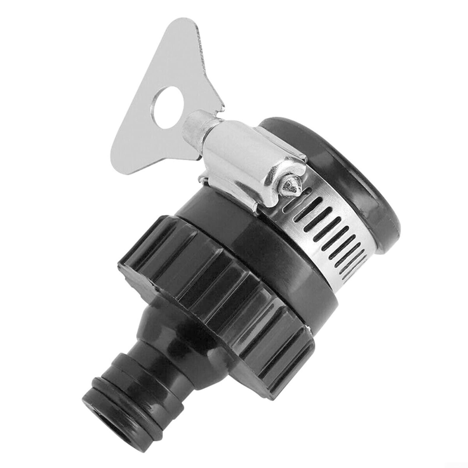 Adaptador de conector de grifo de jardín, para grifos mezcladores de cocina de interior de acero inoxidable y plástico a manguera de jardín de entre 18 y 24 mm