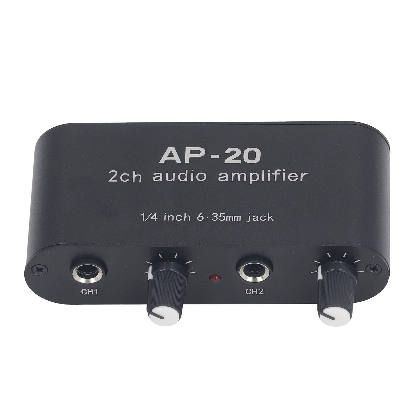 Preamplificatore 2 Canali 0-20 DB 1/4 Pollici 6,5 Mm CC 5-12 V per Microfoni