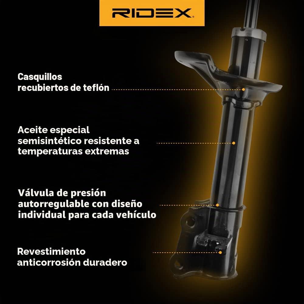 RIDEX 854S20227 2x Amortiguador Delantero Compatible con CITROËN Berlingo/Berlingo First I MF, GJK, GFK