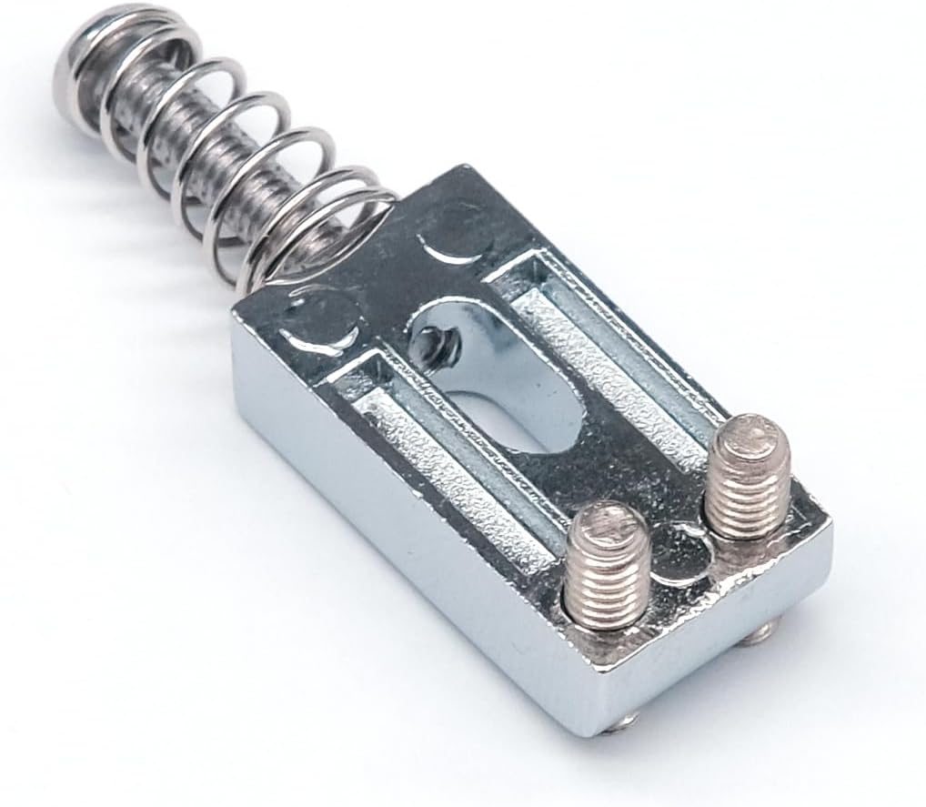 6Pcs Metal 10.5mm Guitar Tremolo Bridge Saddles for Fender Stratocaster Strat Telecaster Tele Electric Guitar (Chrome)