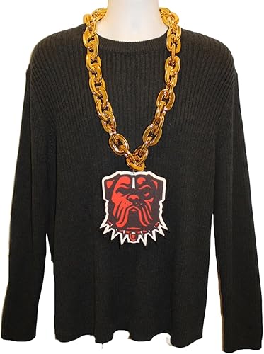 Miniatura 2 de aminco Cleveland Browns New Dawg NFL - Cadena de fanáticos color dorado, Plástico, No es una piedra preciosa