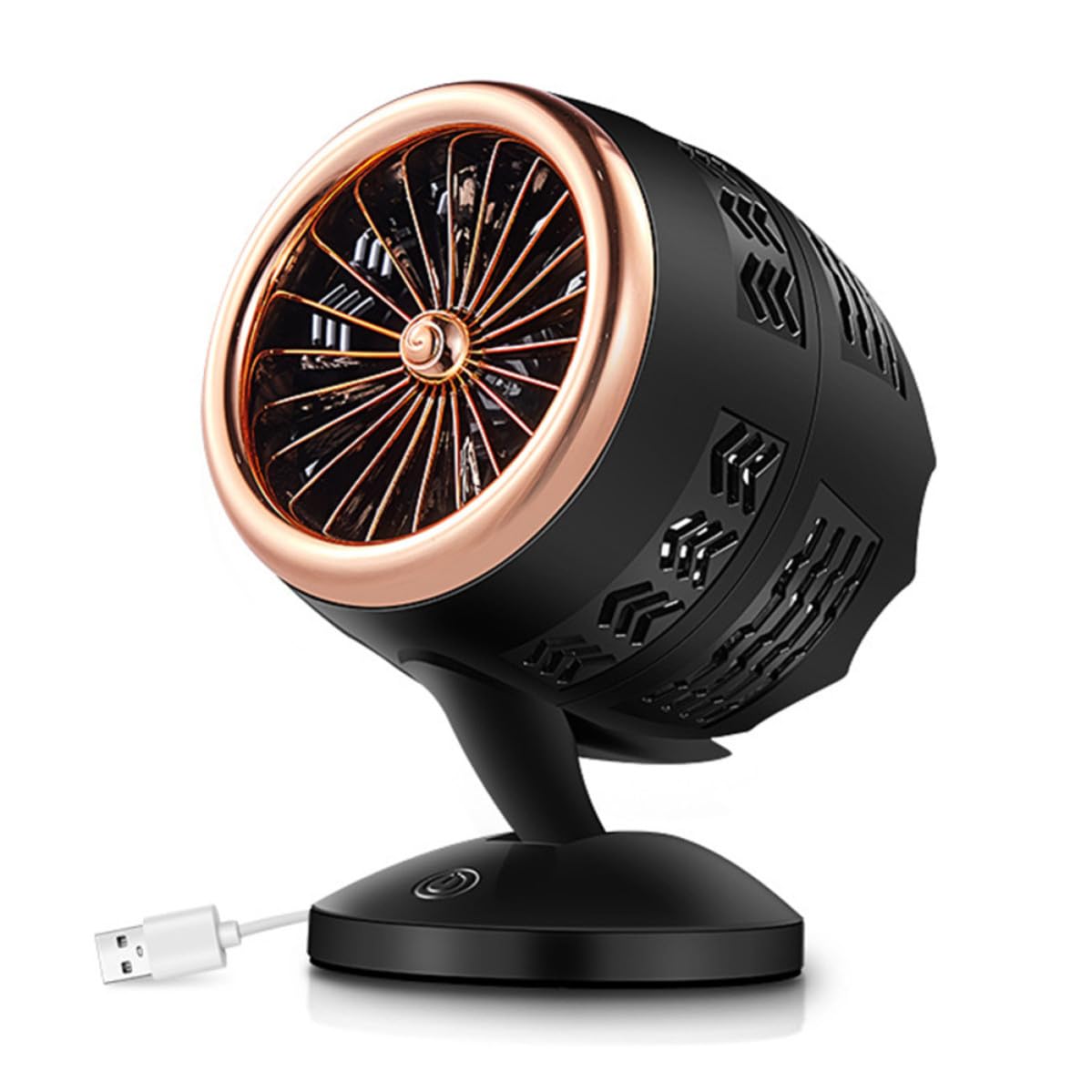 Mini ventilateur USB de bureau portable angle réglable en plastique