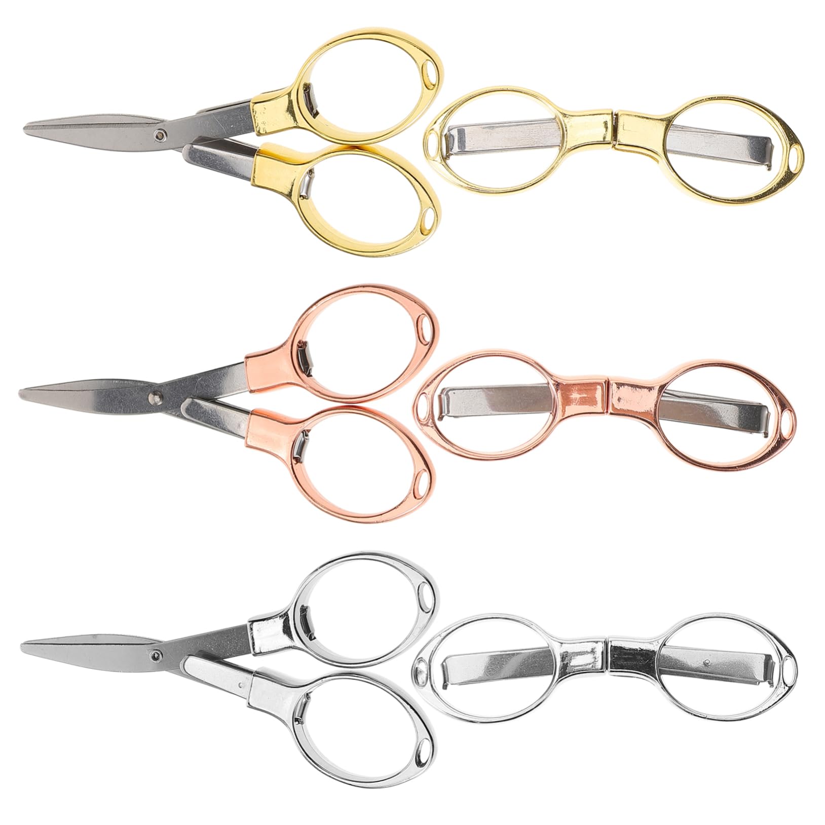Sewroro 12stücke Faltbare Scheren Aus Metall Tragbare Und Leichte Schneiderscheren Für Handarbeiten Camping Und Reisen Ergonomisches Design Für Präzisen Schnitt