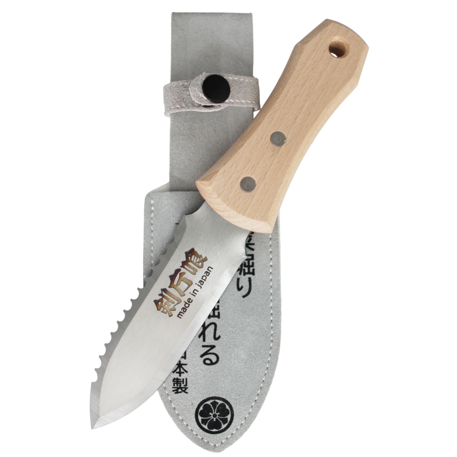Tenartis Coltello da Scavo Hori Hori in Acciaio Inox, Piccolo - Kenkatabami Made in Japan