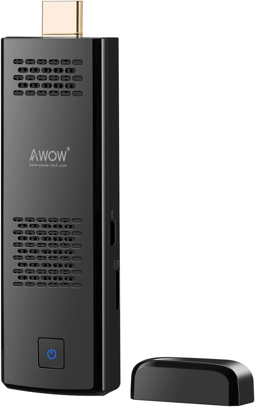 AWOW StickCherry-232 Windows 10 Computer Stick Mini PC - (Intel Atom X5 Z8350 1.44GHZ RAM 2GB 32GB Dual Wi-Fi 2.4G/5G), Black