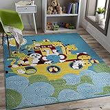 Artistic Weavers Jans Kids Noah's Ark Area Rug, 3'11' x 5'7', Sky Blue