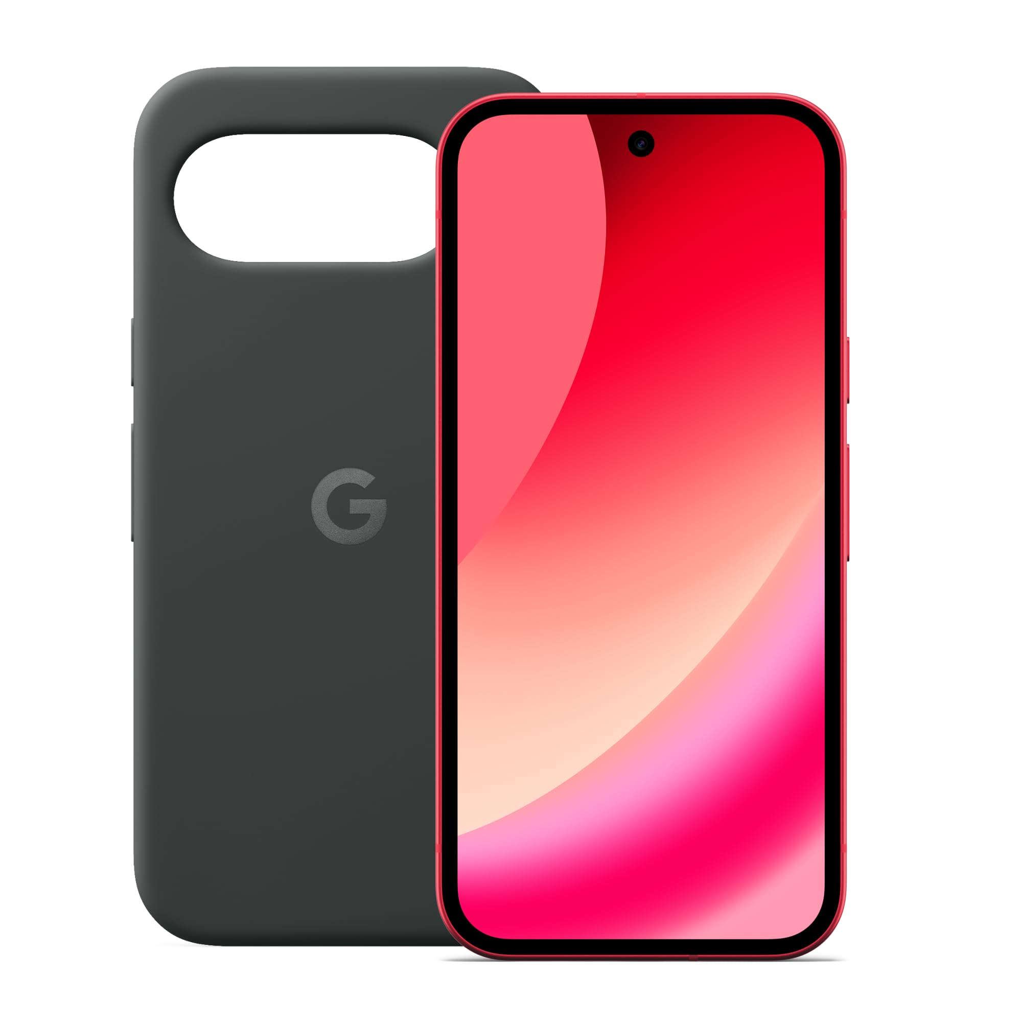 Google Pixel 10a - 7 anni di Pixel Drops, oltre 30 ore di autonomia, Guida fotografica, Gemini Live - Rosso lampone, 128GB + Cover per Pixel 10a - Realizzata in plastica riciclata - nero ossidiana
